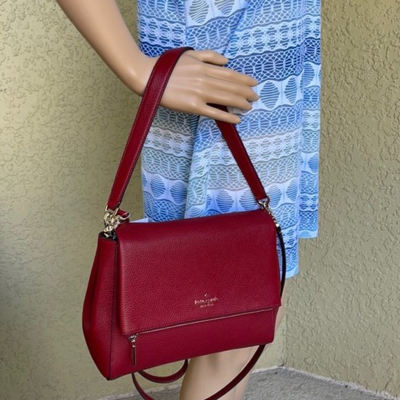 Kate Spade Leila Medium Flap Leather Shoulder Bag - Picture 15 of 16